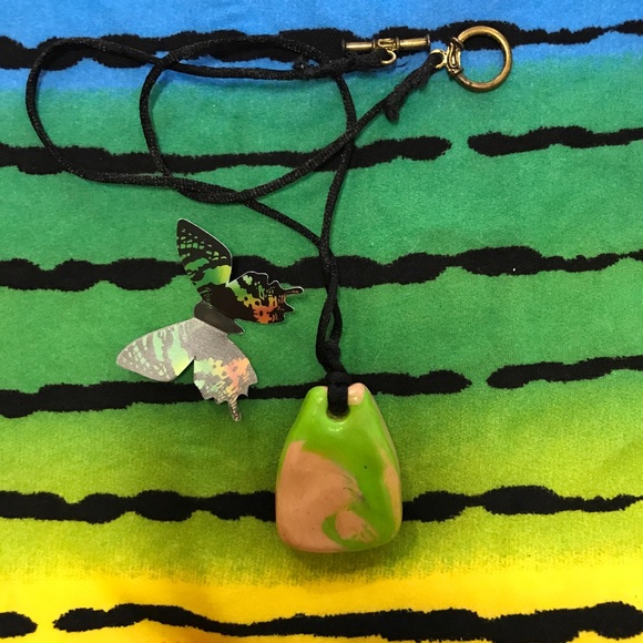 Ceramic Vintage One of a Kind Handmade Boho Necklace - Picture 12 of 16